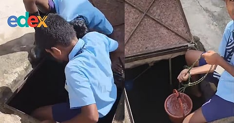 Karnataka government school incident where students were made to clean toilets and fetch water