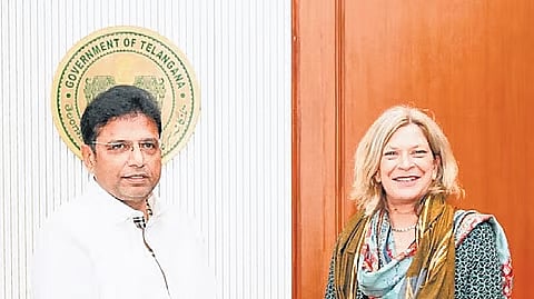 Minister Sridhar Babu outlined state skilling model during German delegation visit