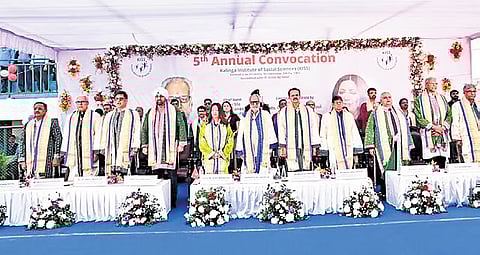 Speakers including former Governor Ganeshi Lal and Nobel laureate Ouided Bouchamaoui urged KISS graduates to carry their learning back into service and leadership.