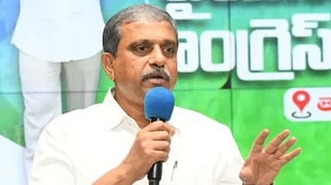 YSRCP State Coordinator Sajjala Ramakrishna Reddy.