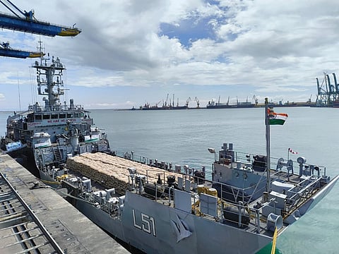 India sends more naval ships to Sri Lanka with relief supplies under Operation Sagar Bandhu