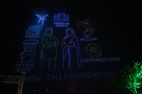 Drone show at Telangana Global Summit sets Guinness World Record (Photo: IANS)