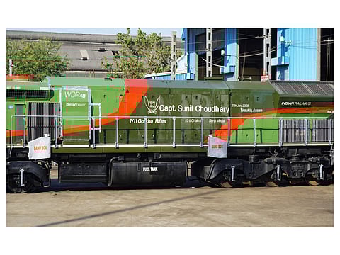 Northeast Frontier Railway names locomotive in honour of Kirti Chakra awardee Captain Sunil Kumar Chowdhary