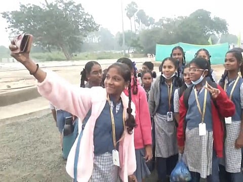 Sriharikota: School Students excited to witness ISRO's LVM3 M6 launch