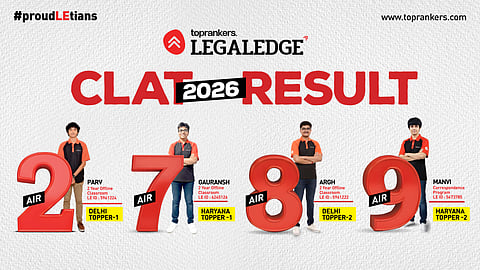 Delhi & Gurugram dominate CLAT 2026 with four top-10 ranks