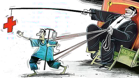 It's not just that the healthcare system is rickety, in most parts of India, health insurance schemes do not cover expenses related to outpatient care.