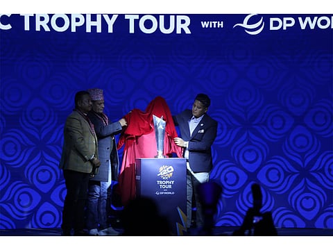 ICC Men's T20 World Cup Trophy Tour reaches Nepal as a part of global tour