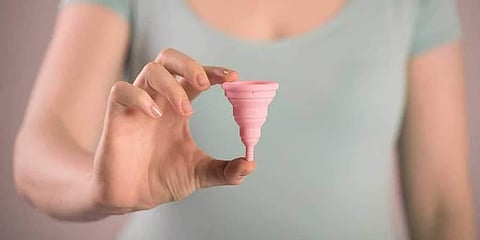 Image of a menstrual cup used for representational purposes only.