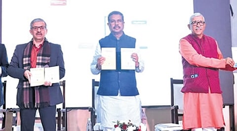 Union Education Minister Dharmendra Pradhan at the event.