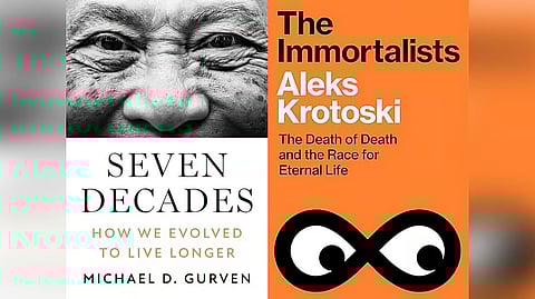 'Seven Decades' offers a blend of vivid first-hand experience and science while 'The Immortalists: The Death of Death and the Race for Eternal Life' is light-hearted. There is a lot more on offer in both books.Courtesy | Princeton University Press, Bodley Head