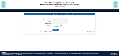 CTET February 2026 exam city slip released; here’s how to download