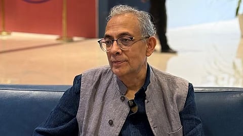 Nobel laureate and Indian-born American economist Abhijit Banerjee at the Hyderabad Literary Festival in Hyderabad.