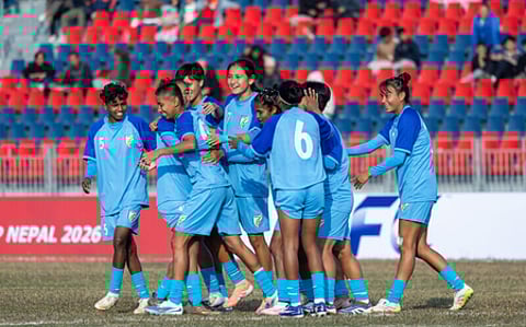 India begin SAFF U19 Women’s C’ship with a win against Nepal (Credit: AIFF)