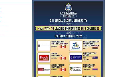 QS India Summit: JGU inks pacts with 10 universities across 5 nations