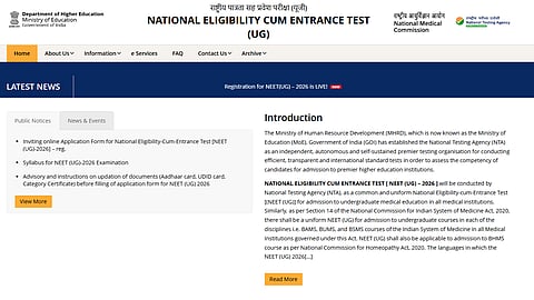 NEET UG 2026 exam