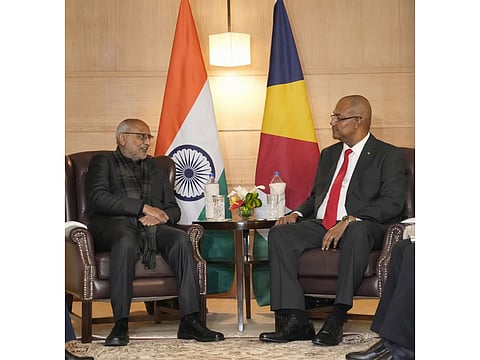 VP Radhakrishnan calls on Seychelles President, reaffirms shared vision for peace, stability in Indian Ocean Region