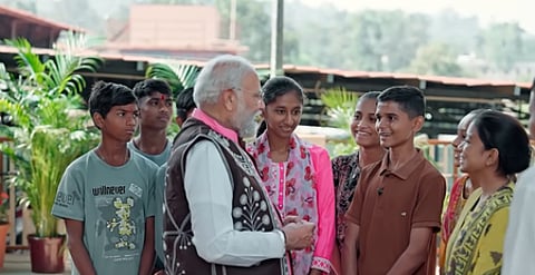 Learn to live in accordance with your dreams: PM Modi to Gujarat tribal students during Pariksha Pe Charcha