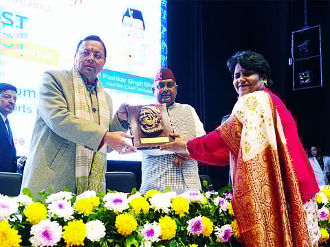 CM Dhami participates in 'She for STEM Uttarakhand' workshop