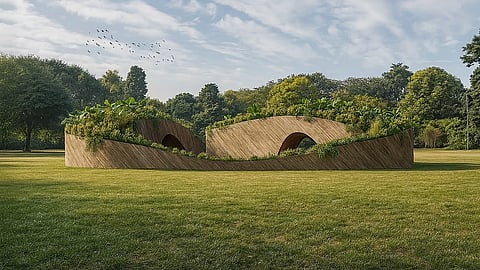'Sacred Nature' pavillion at Delhi's Sunder Nursery