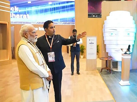 Akash Ambani showcases Jio's AI ecosystem to PM Modi at Jio AI Pavilion during India AI Impact Summit 2026