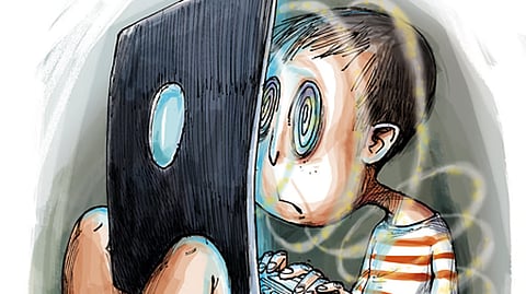 Digital screen addiction in kids.