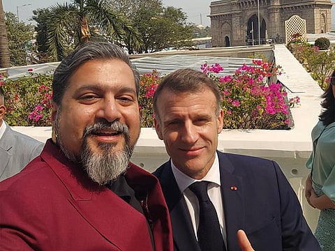 "Super exciting times," says Ricky Kej after meeting French President Emmanuel Macron