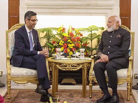 "Google can work with our talented students and professionals": PM Narendra Modi on meeting Sundar Pichai
