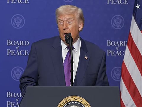 Trump says Board of Peace will "almost be looking over" UN during inaugural meeting