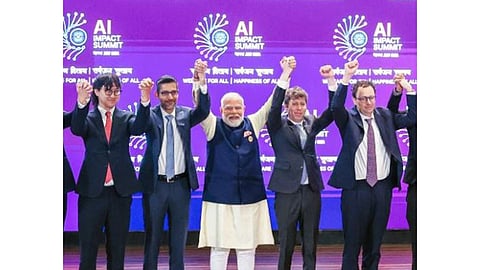 At AI India Summit: Friends-turned-foes Altman, Amodei's clenched fists photo fuels rivalry narrative