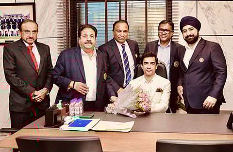 Board of Control for Cricket in India (BCCI) President Mithun Manhas, Secretary Devajit Saikia back landmark push for blind cricket in India. Photo credit: IANS