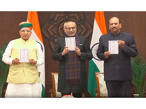 Vice President releases updated version of Constitution in Gujarati, Tamil on International Mother Language Day