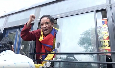 Tibetan activists detained for protest outside Chinese embassy on Uprising Day