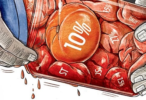 Community representatives highlighted concerns over the implementation of internal reservation within the Scheduled Castes quota.