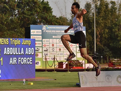 Triple jumper Abdulla Aboobacker wins gold
