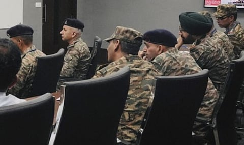 J&K: Indian Army conducts awareness campaign on ‘Prahar Doctrine’ at govt school (Photo: @NorthernComd_IA/X)