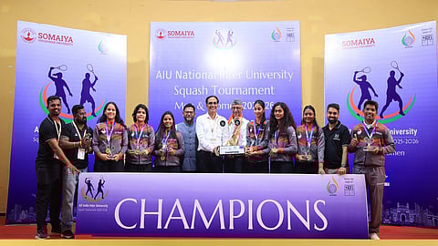 Somaiya Vidyavihar University teams sweep AIU squash titles