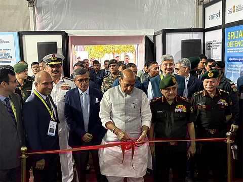 Union Minister Rajnath Singh inaugurates Defence Industrial Conclave, pushes drone self-reliance by 2030