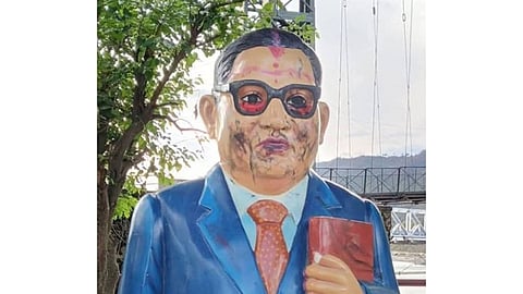 Defaced Ambedkar statue in Srinagar Garhwal sparks probe