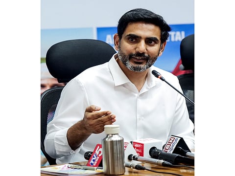 Andhra Education Minister Nara Lokesh thanks Central government for granting legal status to Amaravati