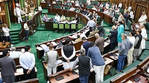 J&K Legislators protest absence of bureaucrats in Assembly