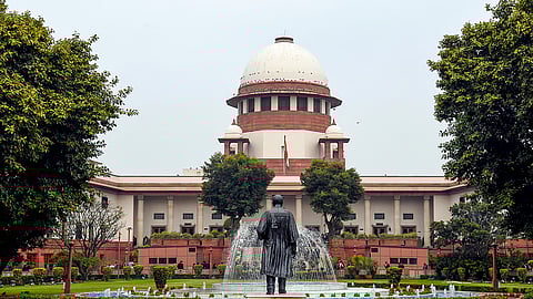 A view of the Supreme Court of India building in New Delhi.