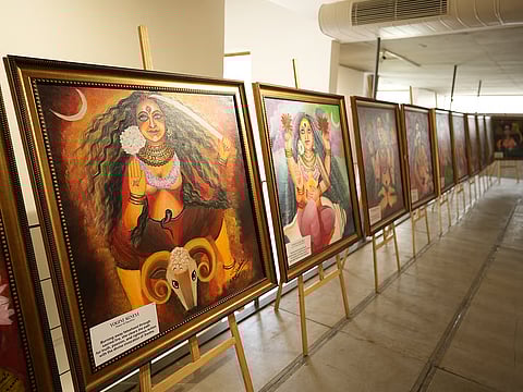 Artist Beena S Unnikrishnan's exhibition