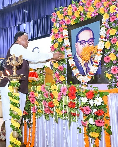 Odisha CM Majhi pays homage to B.R. Ambedkar, announces Ambedkar Bhawan in Bhubaneswar