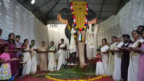 PETA India gifts mechanical elephant to Kerala temple for Vishu