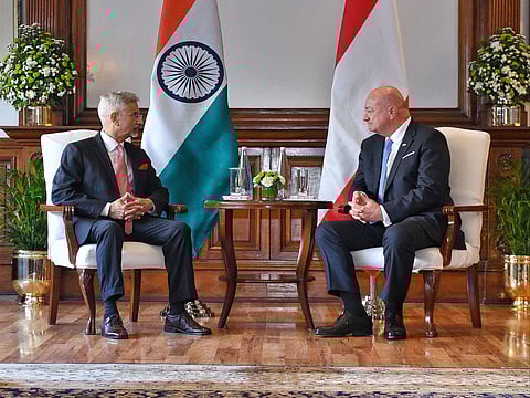 "New avenues for greater cooperation": EAM Jaishankar meets Austrian Chancellor Christian Stocker on his maiden India visit