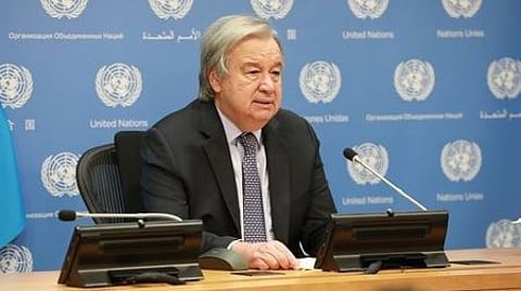 UN chief welcomes Iran reopening Strait of Hormuz