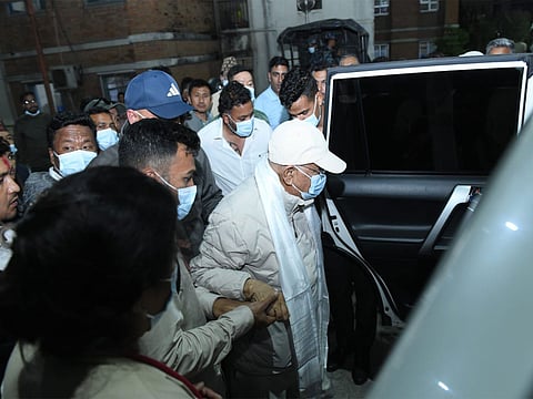 Former Nepal Prime Minister KP Sharma Oli discharged from hospital after three weeks