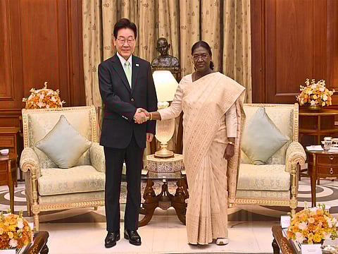President Murmu hosts South Korean President Lee; lauds his contributions to strengthening ties