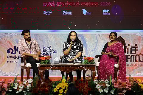 (L-R) Vinil Paul, Reena Shalini, and Aleena