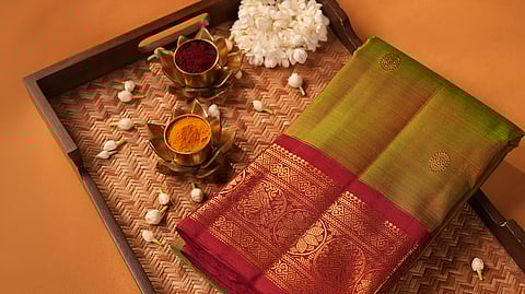 Meenakshi-inspired Kancheepuram sari weaves Madurai’s heritage into silk